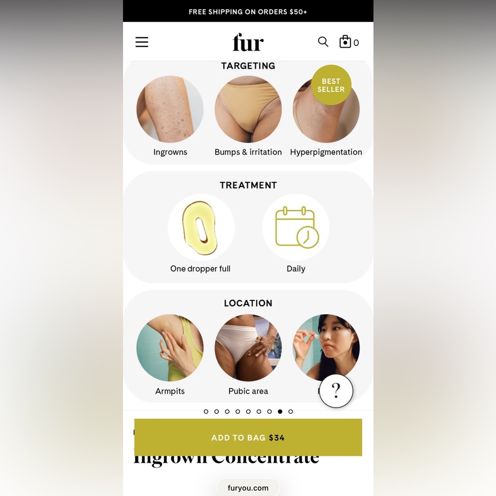 Fur Ingrown Concentrate - BRAND NEW! beauty skincare body hair removal skin care - Picture 6 of 6